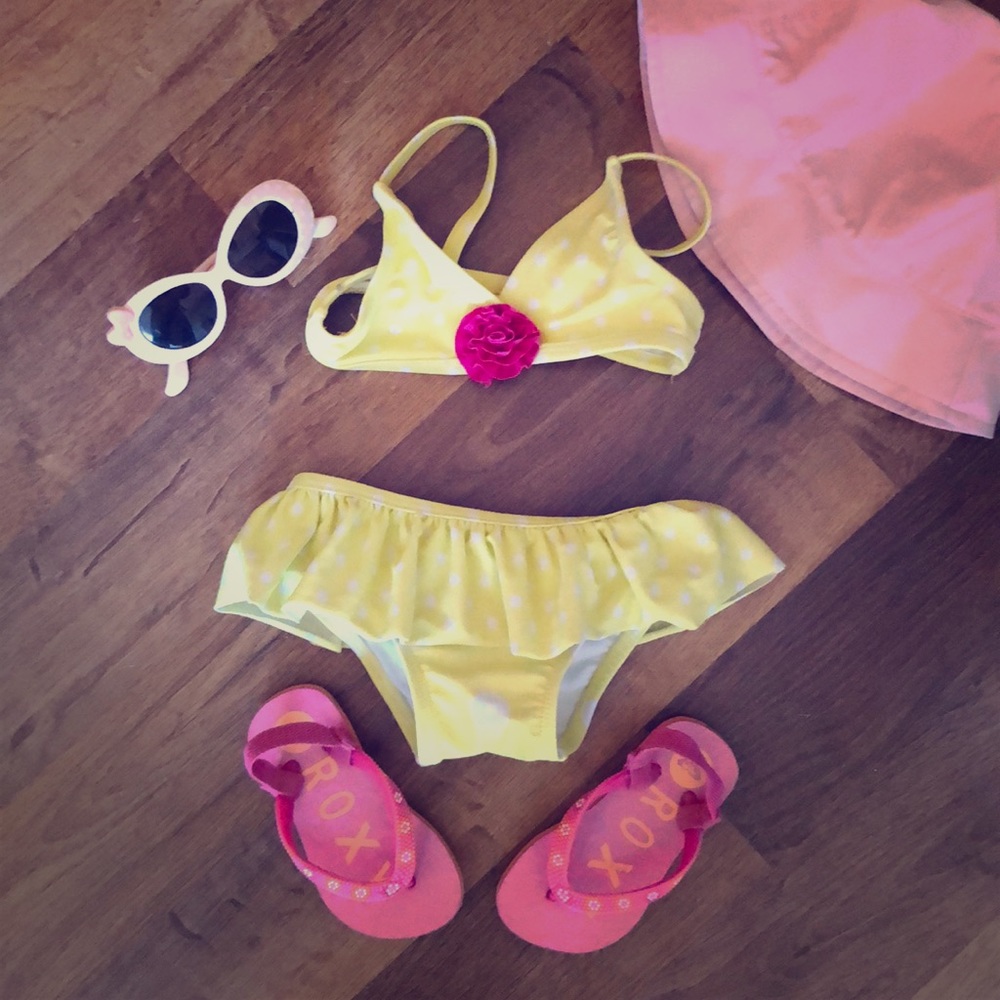 Circo Yellow Polka Dot Bikini